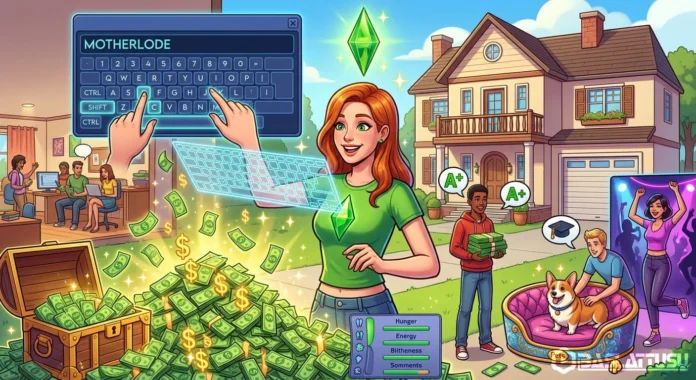 Sims 2 Hileleri – Başlat Tuşu Sims 2 hileleri ve para kodu tam liste görseli