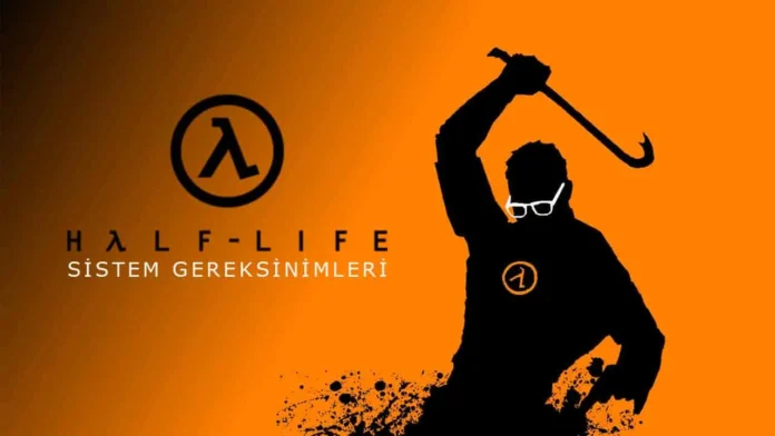 Half Life Sistem Gereksinimleri: Gordon Freeman Silueti ve Lambda Logolu PC Gereksinimleri Kapak Görseli