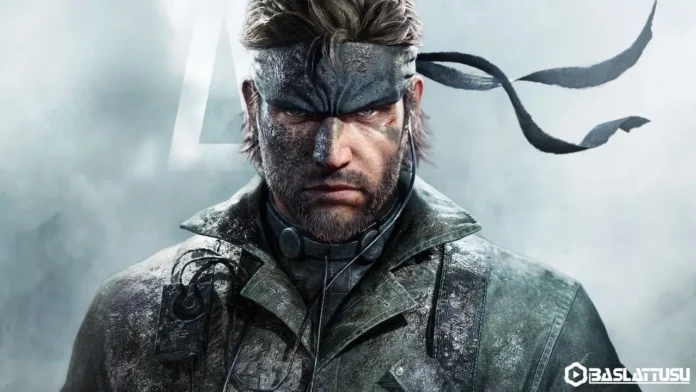 Metal Gear Solid sinema filmi uyarlamasından Solid Snake’in yakın çekim portresi; kirli yüzü, siyah başbandı, sakalı ve askeri üniformasıyla sisli arka planda kararlı bakışıyla ikonik karakter.