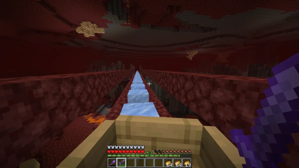 Minecraft Nether rehberi Buz Otoyolu Blue Ice