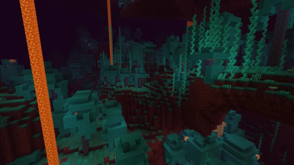 Minecraft Nether rehberi Warped Forest